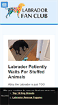 Mobile Screenshot of labradorfanclub.com