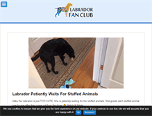 Tablet Screenshot of labradorfanclub.com